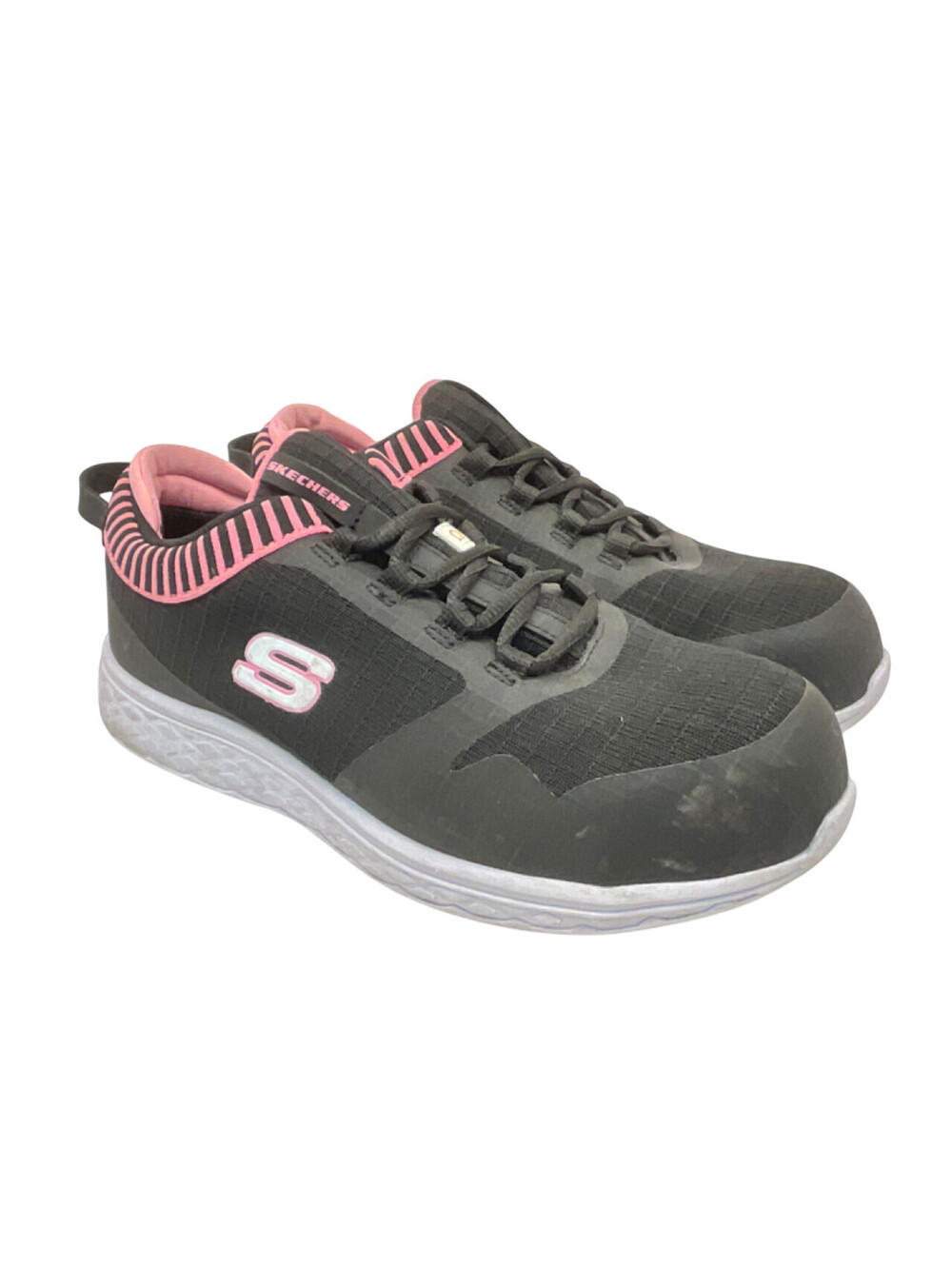 Skechers Women's Aluminum Toe SP Slip Resistant Safety Shoes 99996595 Black 8.5M